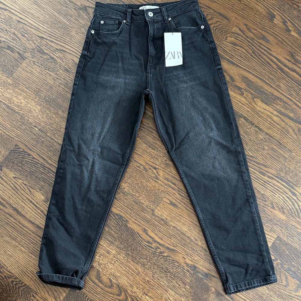 Zara Black Boyfriend Jeans